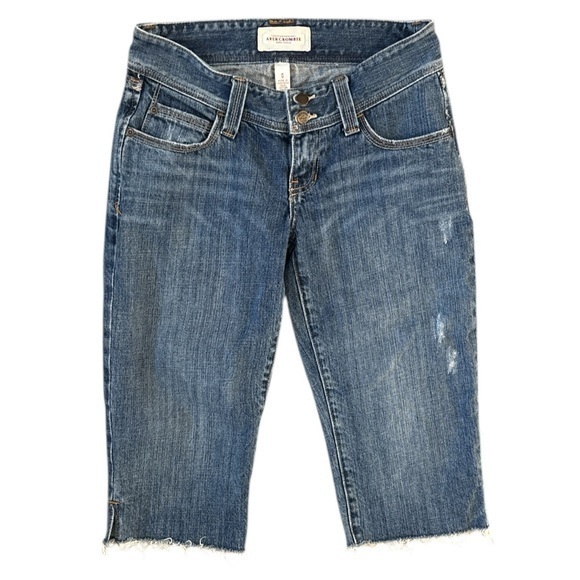 Abercrombie & Fitch Denim - A&F Vintage Y2K Ultra Low Rise Capri Jeans Size 0